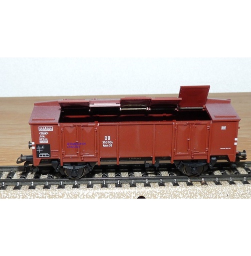 [MAR-46198] Märklin 46198 - Wagon à toit plat avec couvercles rabattables - HO