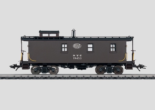 [MAR-45703] Märklin 45703 - Fourgon de queue de la série 19000 du New York Central System (NYC). Version avec des parois en planches - HO