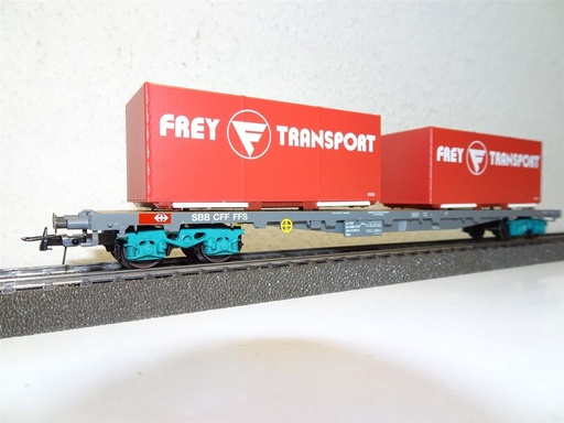 [HAG-392-Frey] HAG 392 - SBB Wagon container fermé "Frey" - AC - HO