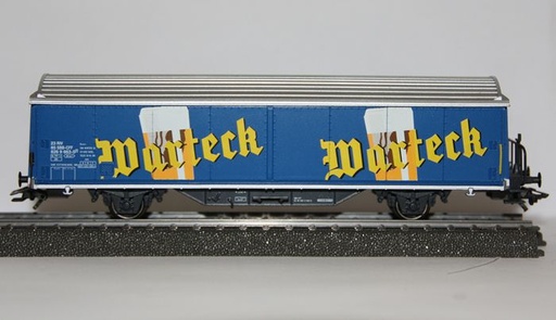 [MAR-4836] Märklin 4836 - Wagon marchandises à parois coulissantes "Warteck Bier" - CFF - HO  