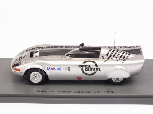 [CAR-B1002] Bizarremodel B1002 - Opel GT Diesel Record Car -1972 -1/43  