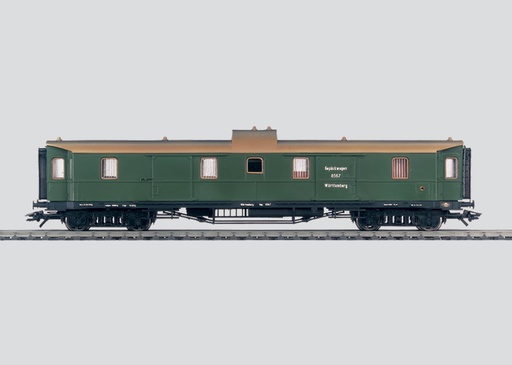 [MAR-42128] Märklin 42128 - Fourgon à bagages pour Voiture de grandes lignes Gep des chemins de fer royaux wurtembergeois (K.W.St.E.) - HO  