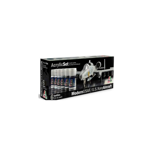 [ITA-431AP] Italeri Acrylic Set - 6 pces - Modern USAF/US NAVY Aircraft