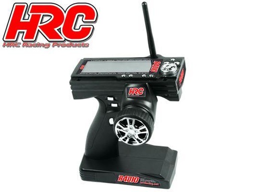 [HRC-9461A] HRC - Radiocommande R4D10 avec émetteur et récepteur - 3 canaux - 2.4 GHz - Mémoire pour 10 modèles