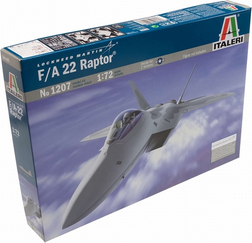 [ITA-510001207] Italeri 1207 - Avion F-22 Raptor Kit - 1/72