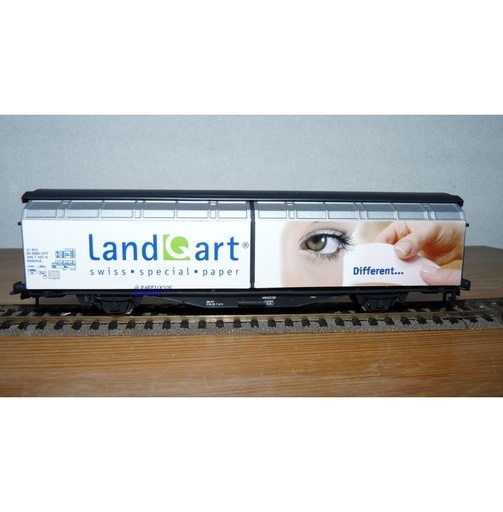 [ROC-47454] Roco 47454 - Wagon à parois coulissantes "LANDQART Papier" - SBB-CFF - HO    