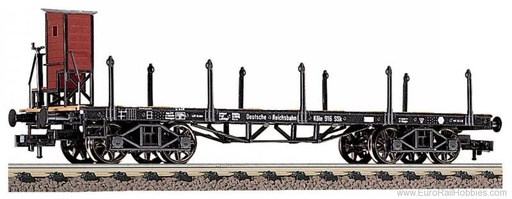 [FEL-5285 K] Fleischmann 5285 - Wagon plat à ranchers avec cabine de freinage - DB - HO 