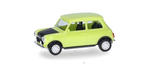 [HER-421140] Herpa 421140 - Mini Cooper GB - Verte pomme et Noire - 1/87      