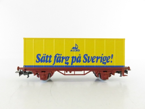 [MAR-4483] Märklin 4483 - Wagon porte-conteneurs à 2 essieux -"Alcro" - SJ - HO