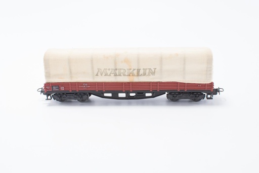 [MAR-4517] Märklin 4517 - Wagon de marchandises bâché (avec 2 bogies pivotants à 2 essieux) "Märklin" - DB - HO 