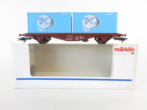 [MAR-4659] Märklin 4659 - Wagon porte-conteneurs "Ramlösa" - SJ - HO