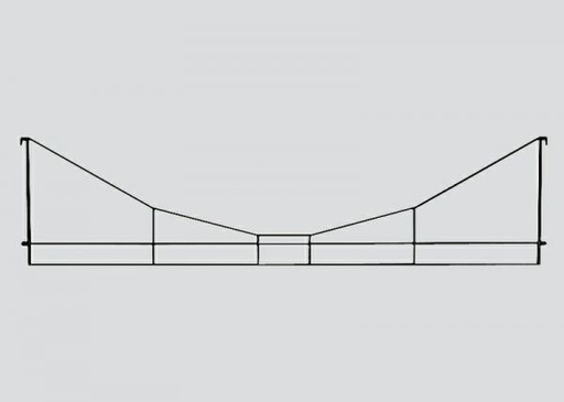 [MAR-8925] Mini-Club 8925 - Suspension transversale pour caténaire (1 pièce) - 72 mm long - Z