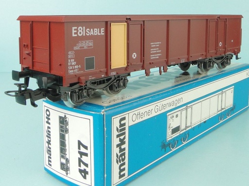 [MAR-4717] Märklin 4717 - Wagon marchandises ouvert "E8Isable" (Réservé uniquement pour le transport de sable) - SNCF - HO