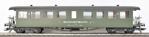 [ROC-44732] Roco 44732 - Voiture voyageurs - 2ème classe - Südostbahn - CH - HO