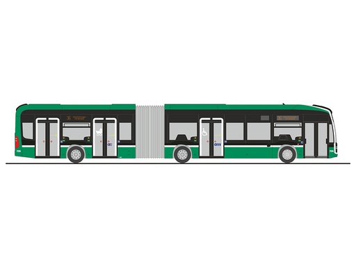 [RIE-77627] Rietze 77627 - Bus articulé Mercedes-Benz eCitaro G BVB Basler (CH) - 1/87