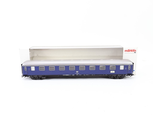 [MAR-4091a] Märklin 4091 - Voiture voyageurs pour train à grandes lignes (bleu) avec aménagement intérieur - 1ère classe - DB - HO