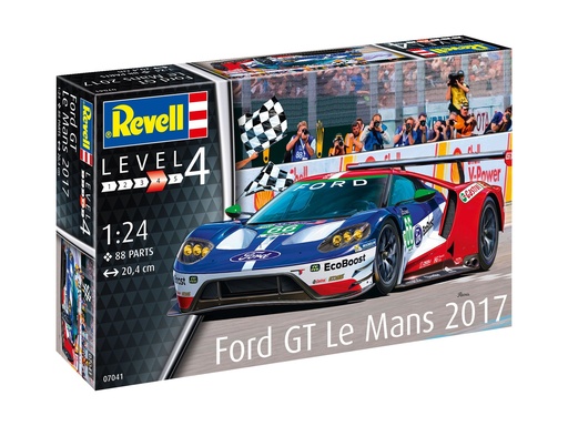 [REV-07041] Revell 07041 - Ford GT - Le Mans - 2017 - 1/24 - 20.4 cm long - 88 pièces